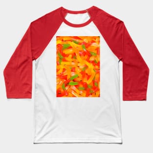 Gummy Worms Candy Photo Baseball T-Shirt